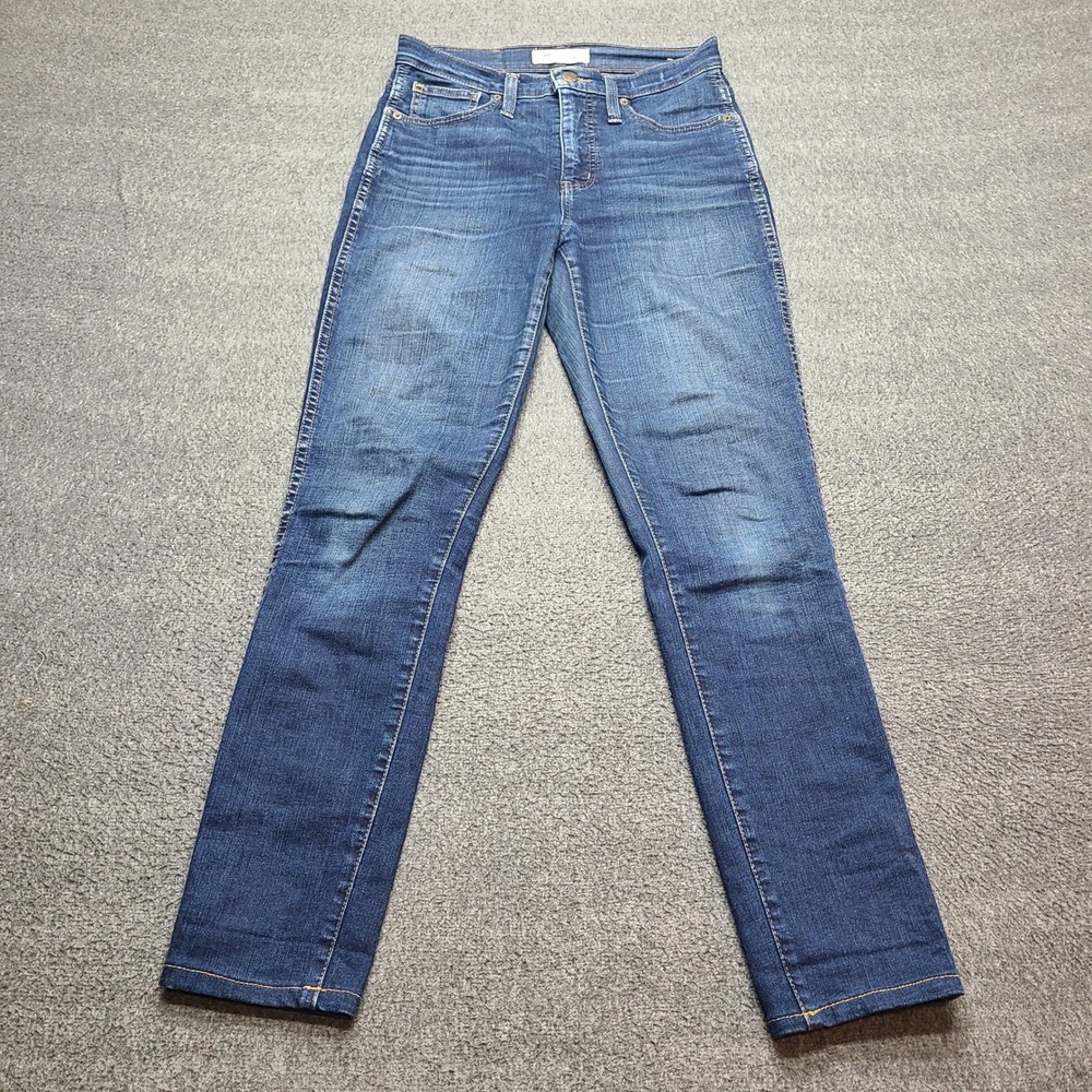 Madewell 10" High-Rise Skinny‎ Jeans Womens 25 Blue Excellent Stretch Denim